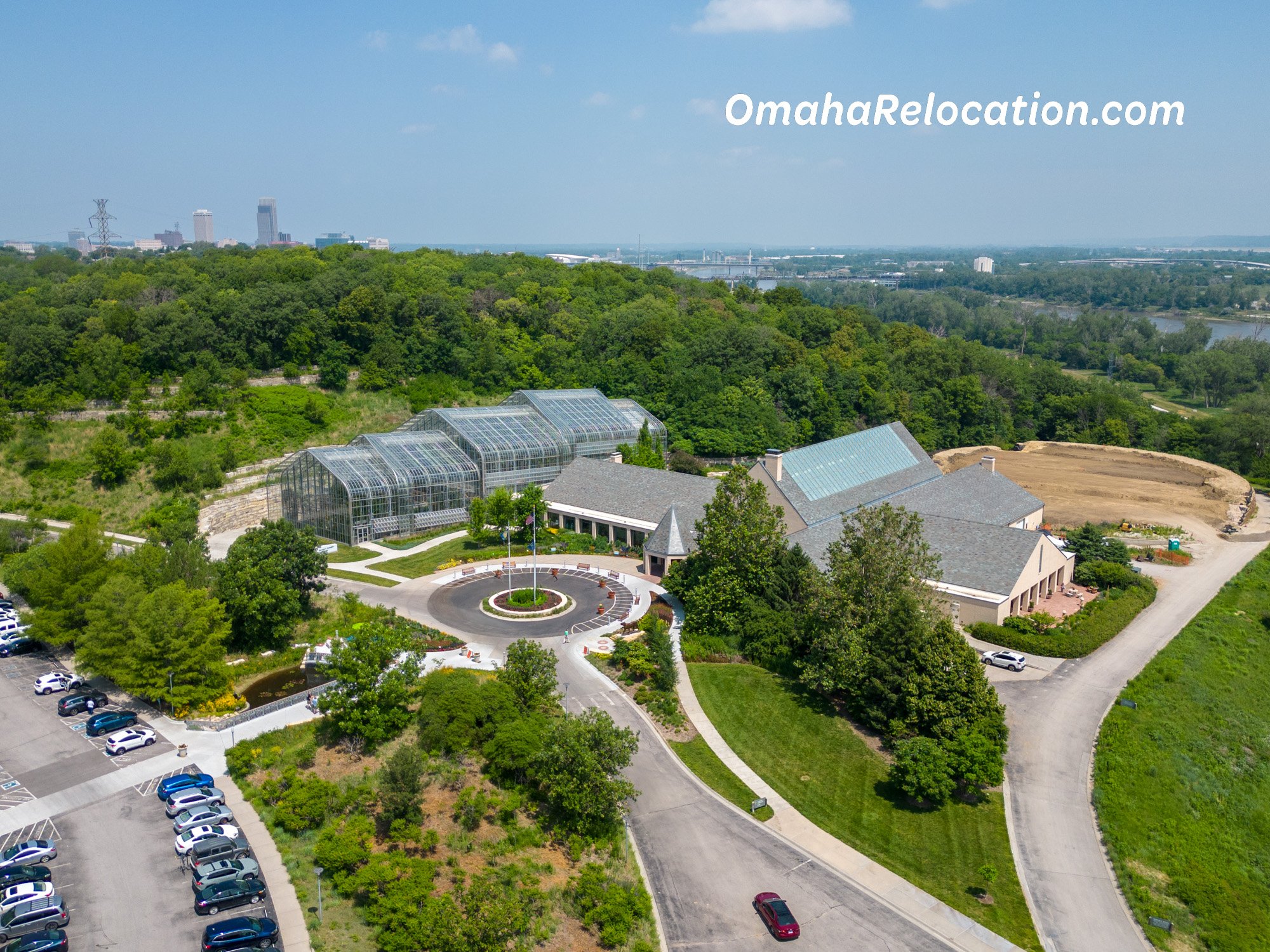 Aerial View of Lauritzen Gardens