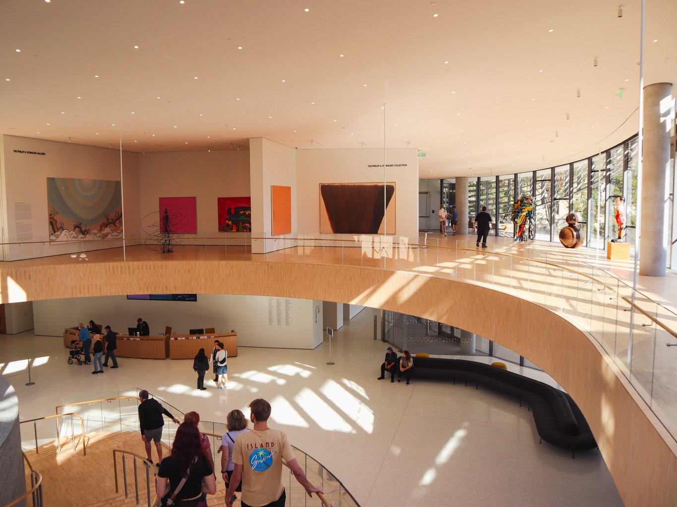 Joslyn Art Museum Phillip G. Schrager Atrium with Welcome Desk