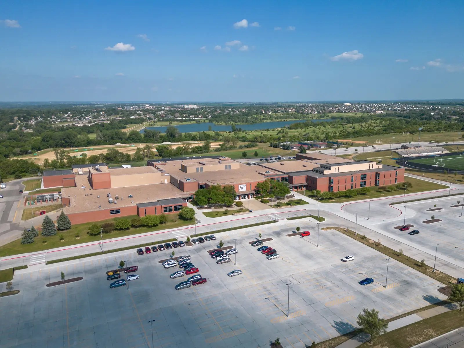 Aerial View of Papillion La Vista South High School