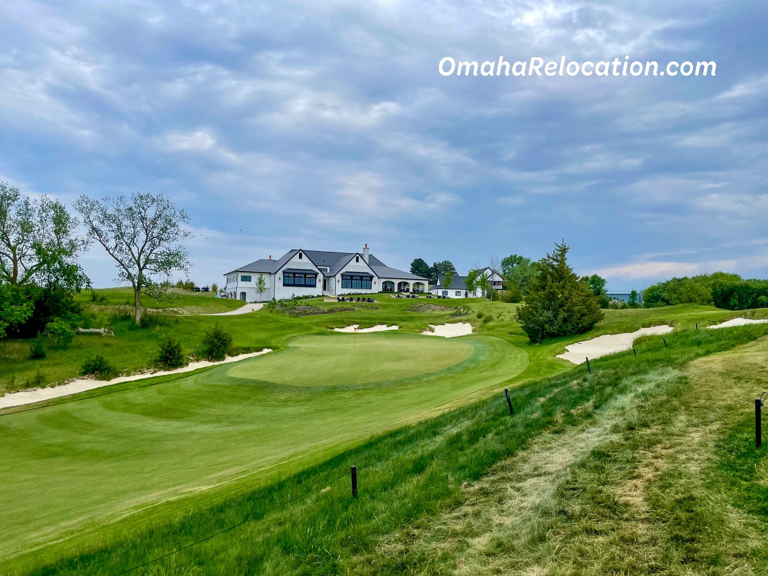 A view of the clubhouse from the 18th hole