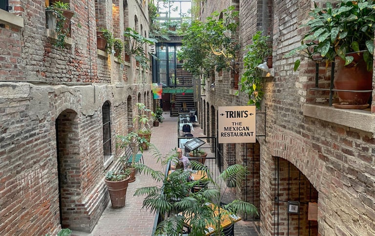 Old Market Passageway in Downtown Omaha, Nebraska