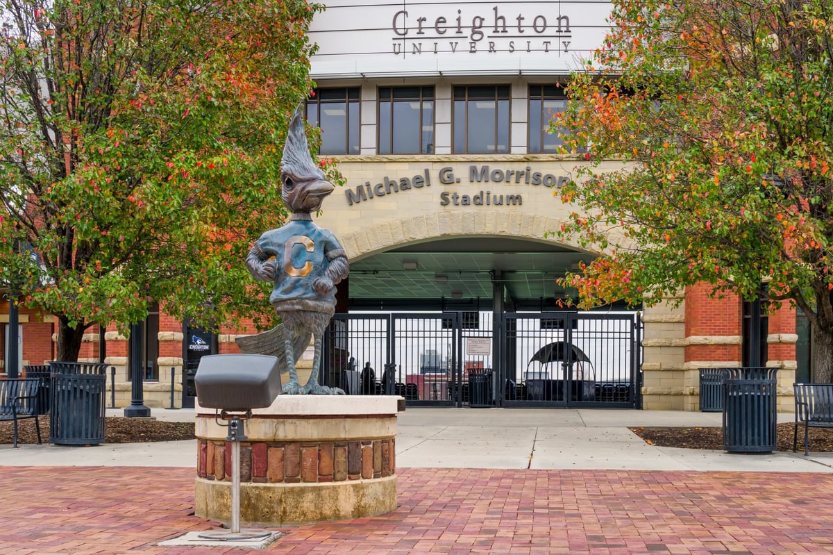 Michael G. Morrison Stadium on the campus of Creighton University.