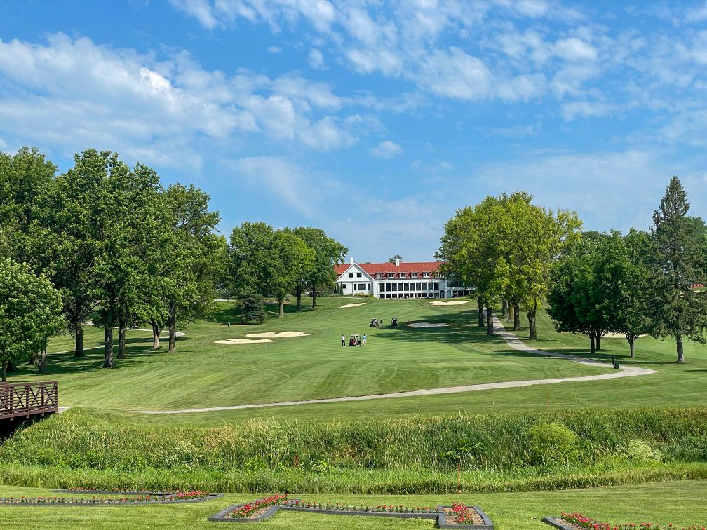 Fairway Looking Towards the Clubhouse at Happy Hollow Club in Omaha, Nebraska