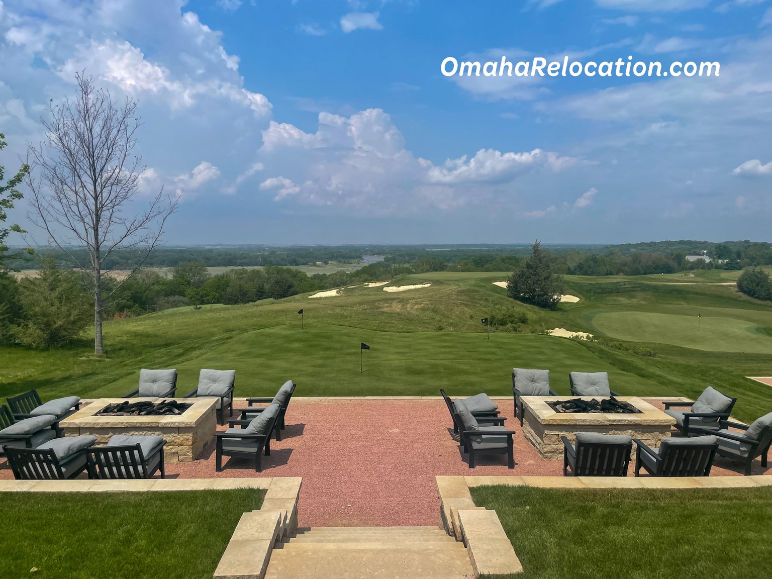 Patio Outside Clubhouse of Lost Rail Golf Club