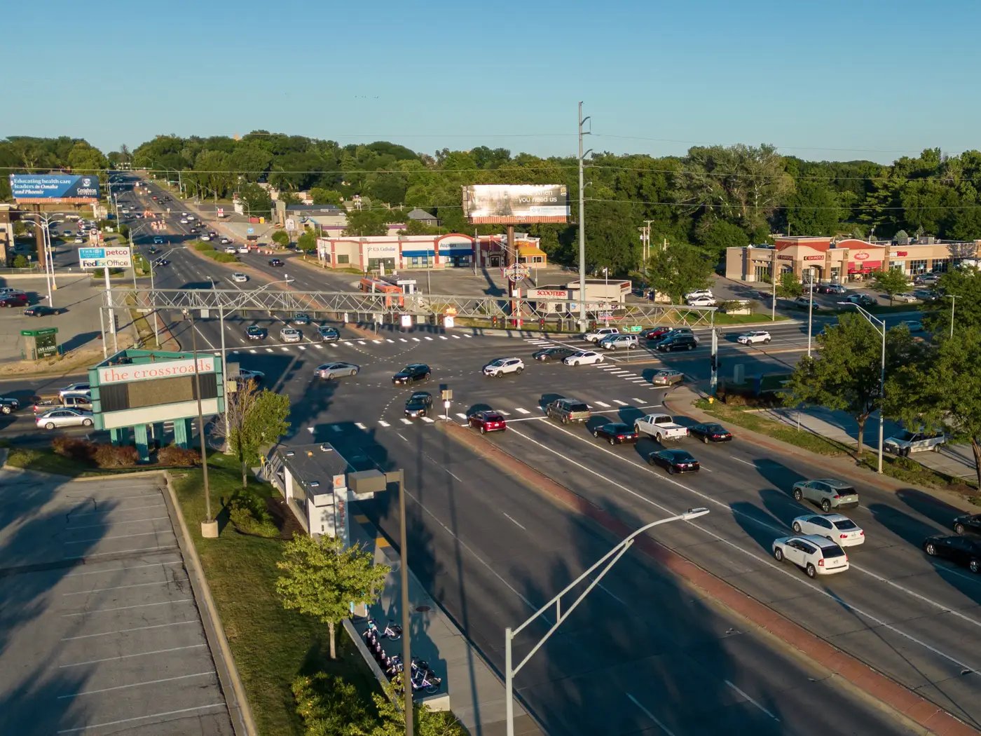 Aerial View of 72nd and Dodge