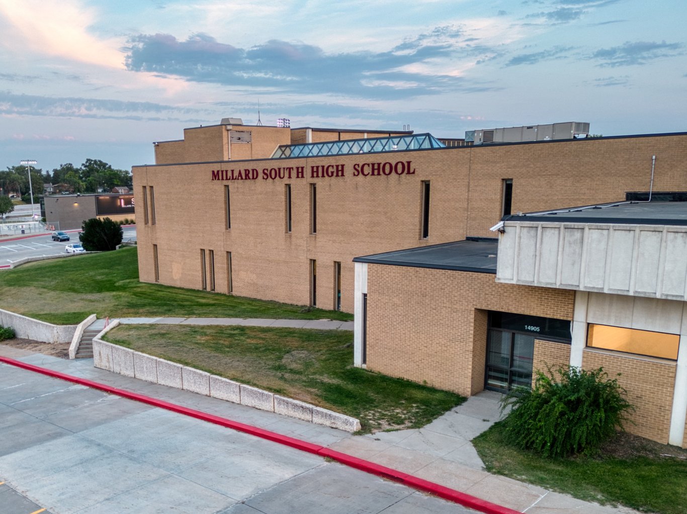 View of Millard South High School Exterior