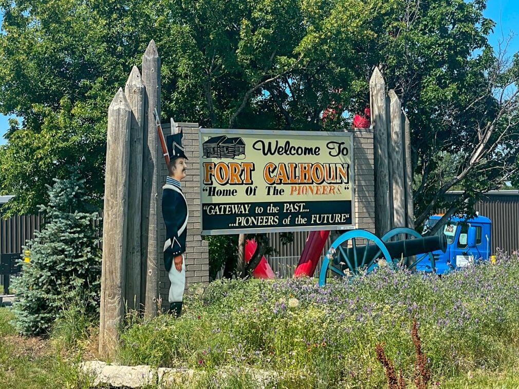 Fort Calhoun, Nebraska - Welcome Sign