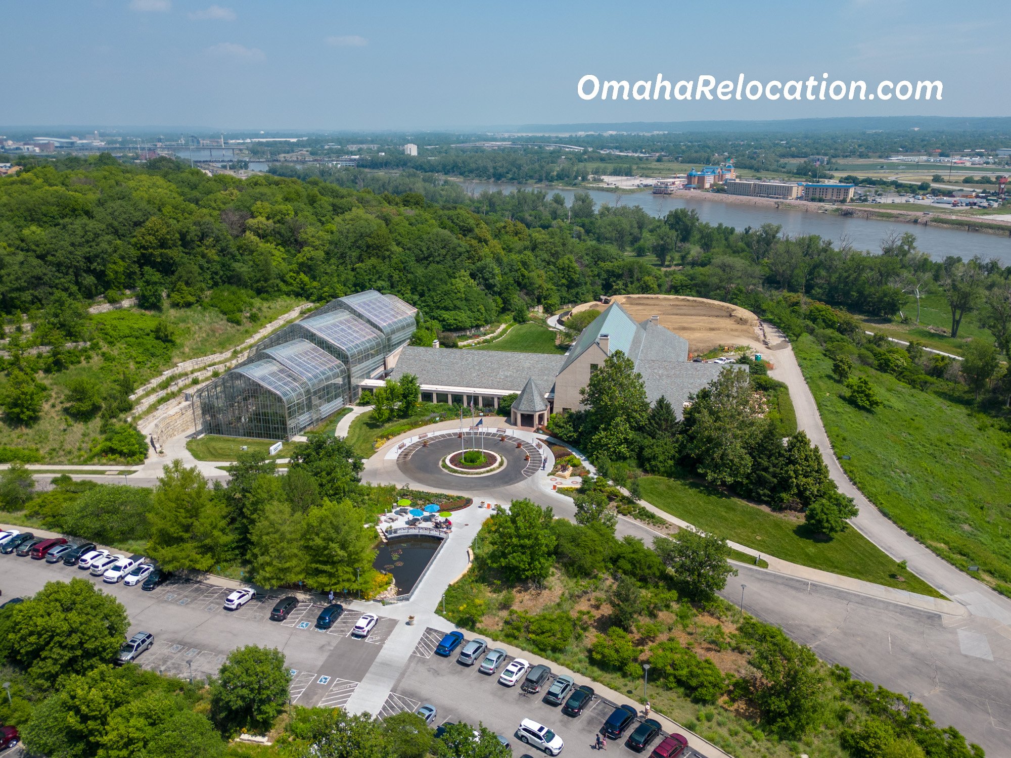 Aerial View of Lauritzen Gardens