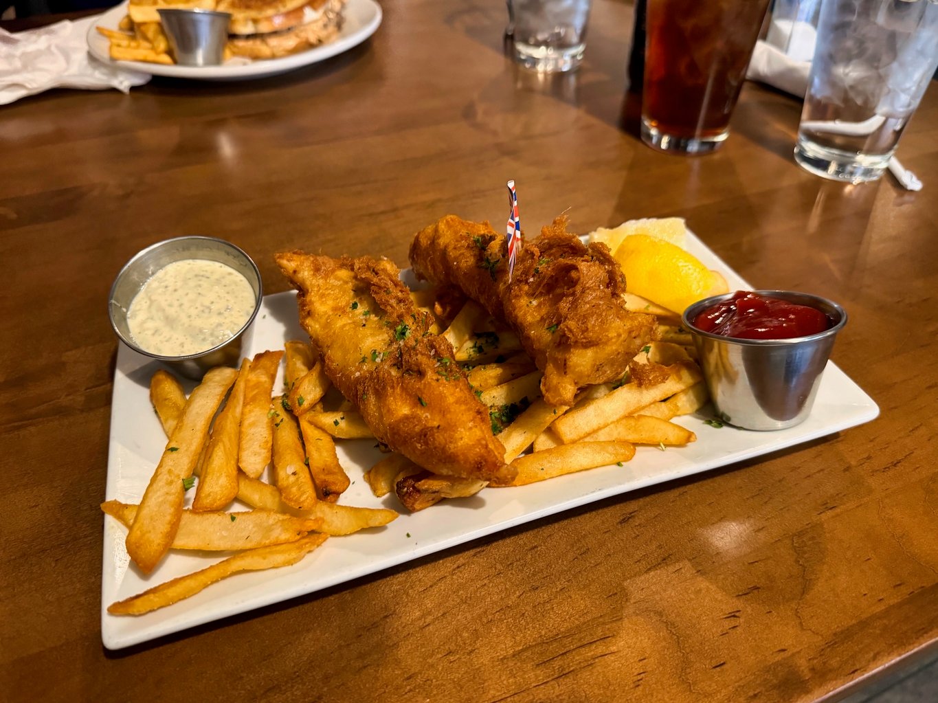 Fish and Chips at Dundee Dell in Omaha