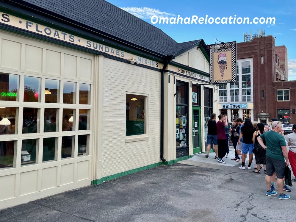 Ted and Wally's Ice Cream Parlour in Downtown Omaha