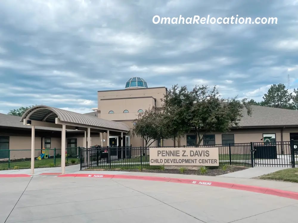Entrance to JCC Daycare in Omaha, Nebraska