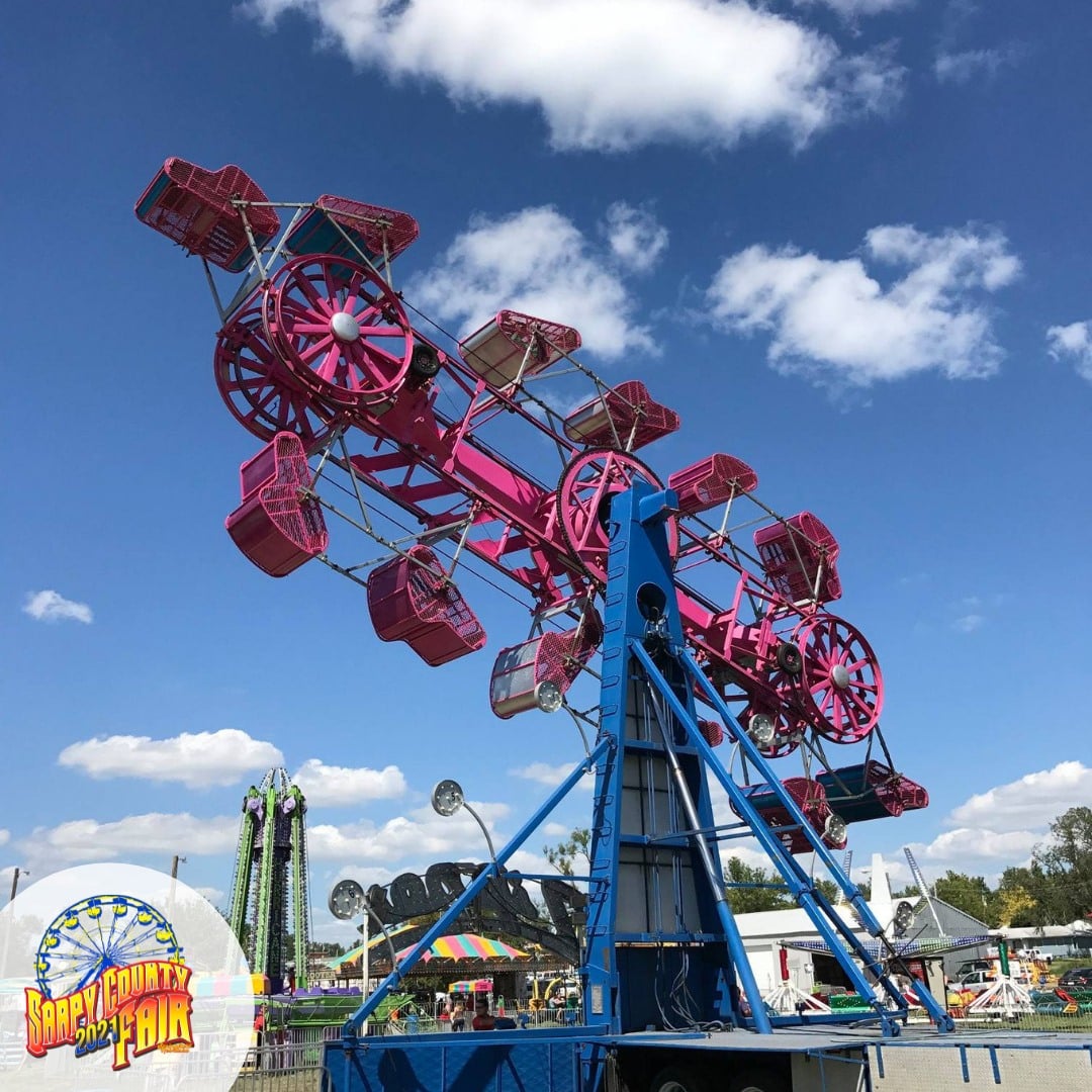 Zipper ride at Sarpy County Fair.