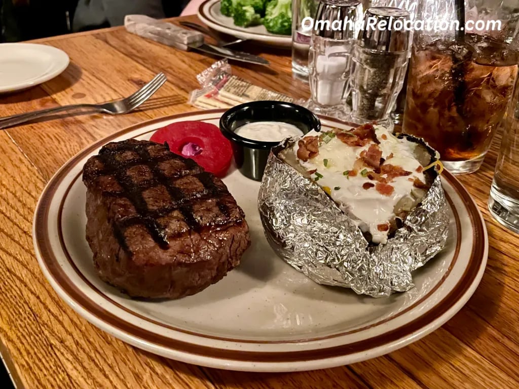 Whiskey Filet at The Drover in Omaha