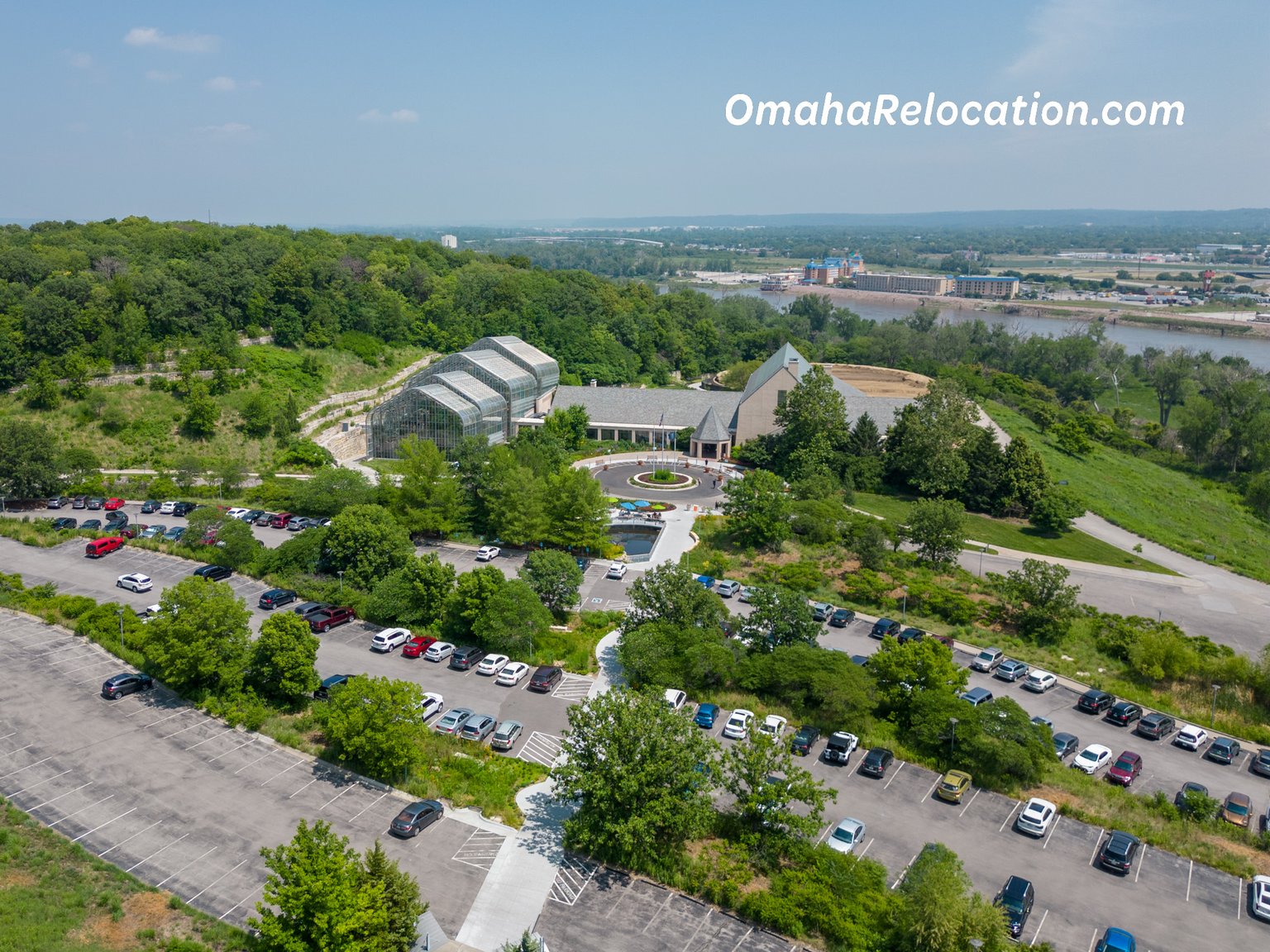 Aerial View of Lauritzen Gardens