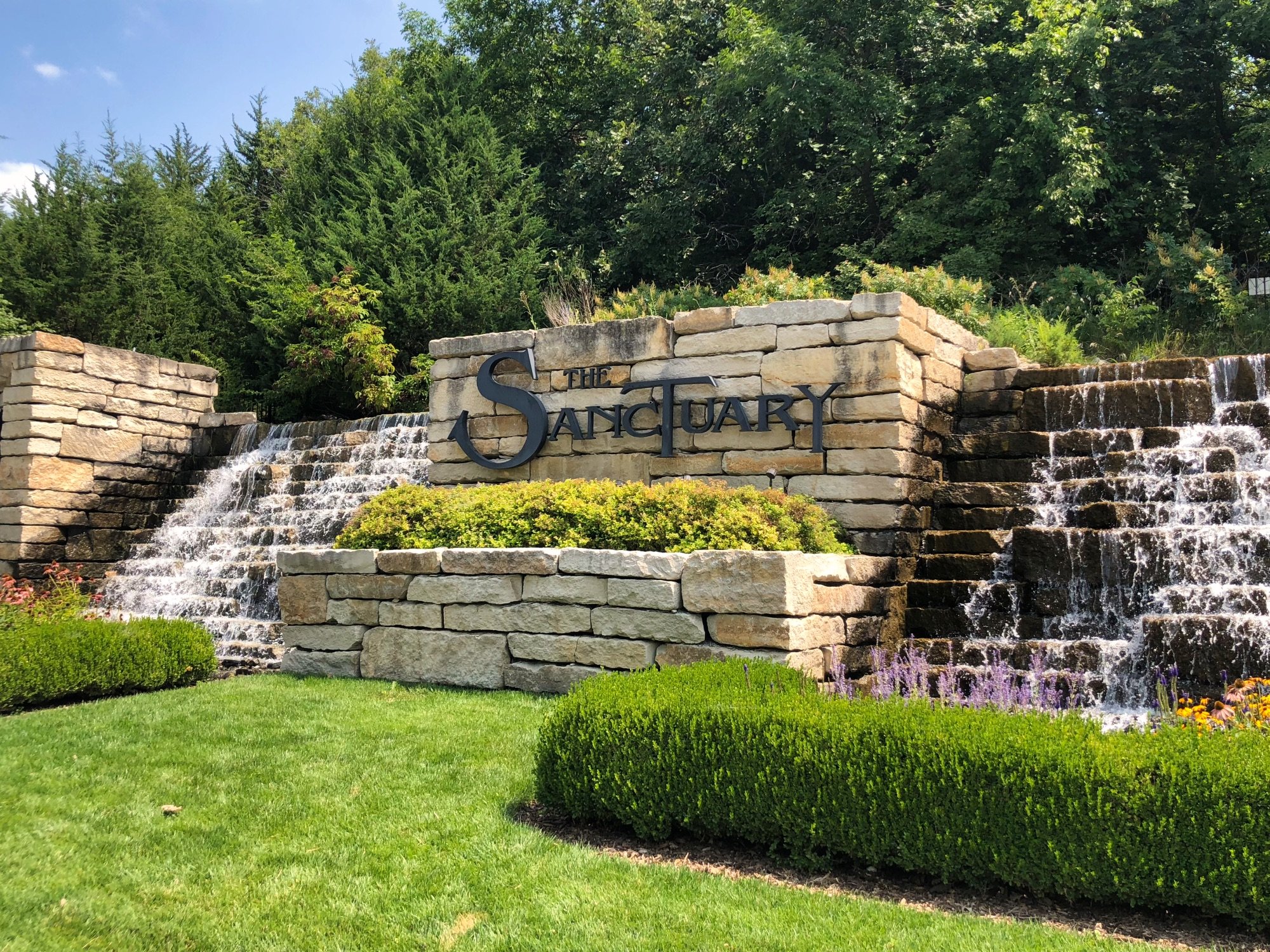 Sign Leading into The Sanctuary in Omaha