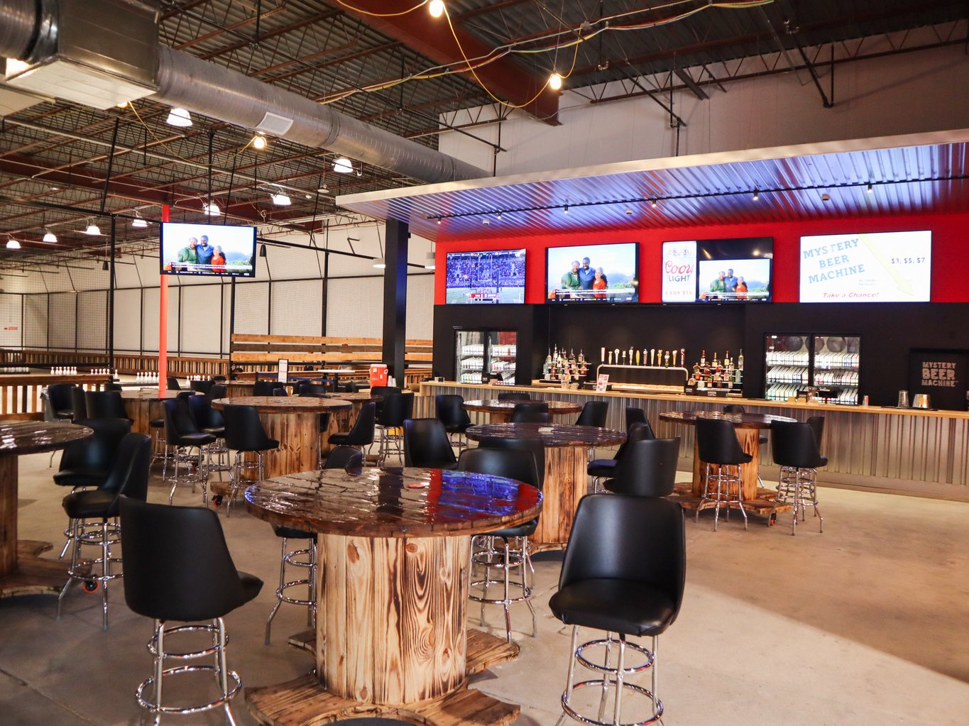 Bar at Fowling Warehouse in Omaha, Nebraska