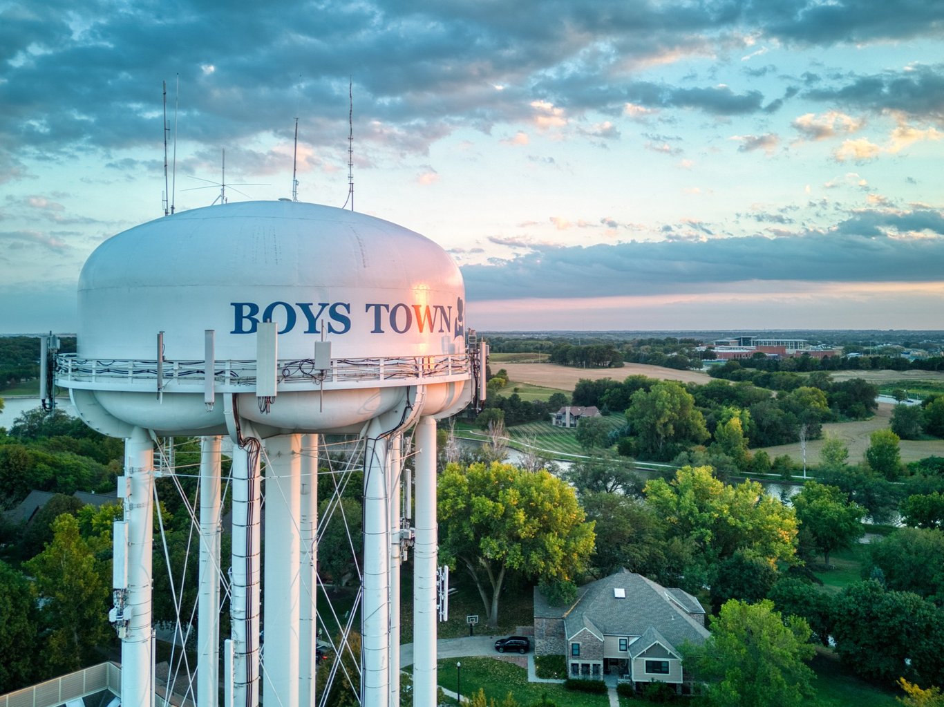 Boys Town Water Tower in Nebraska