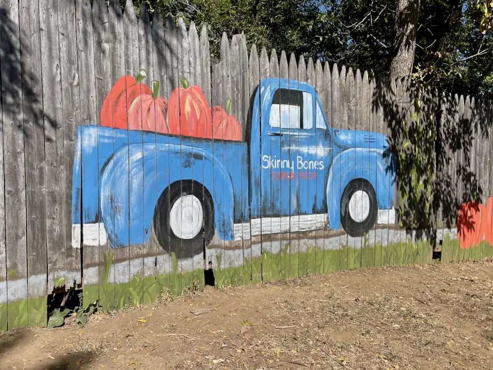 Skinny Bones Pumpkin Patch Sign