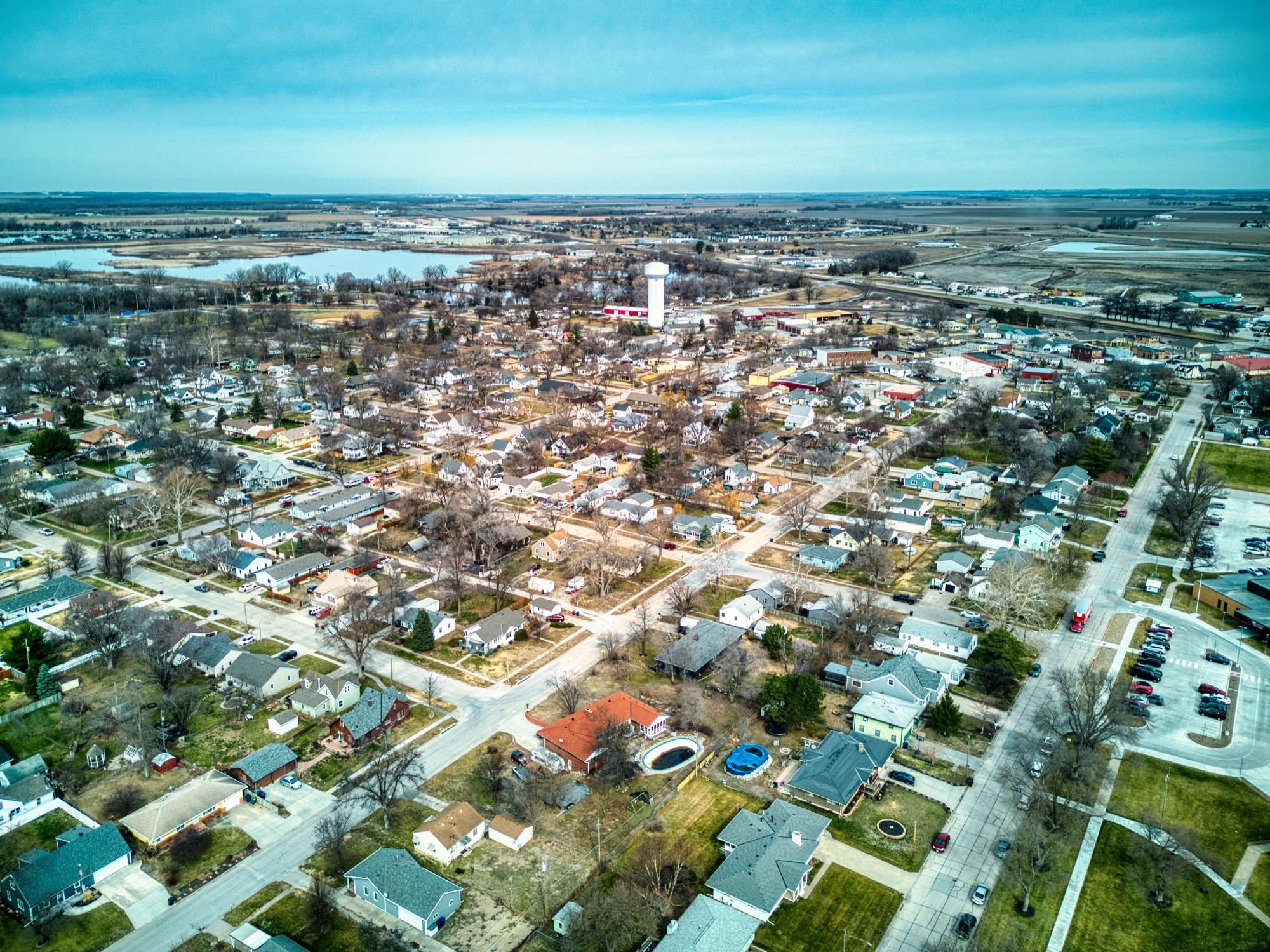 Aerial Photo of Valley, Nebraska