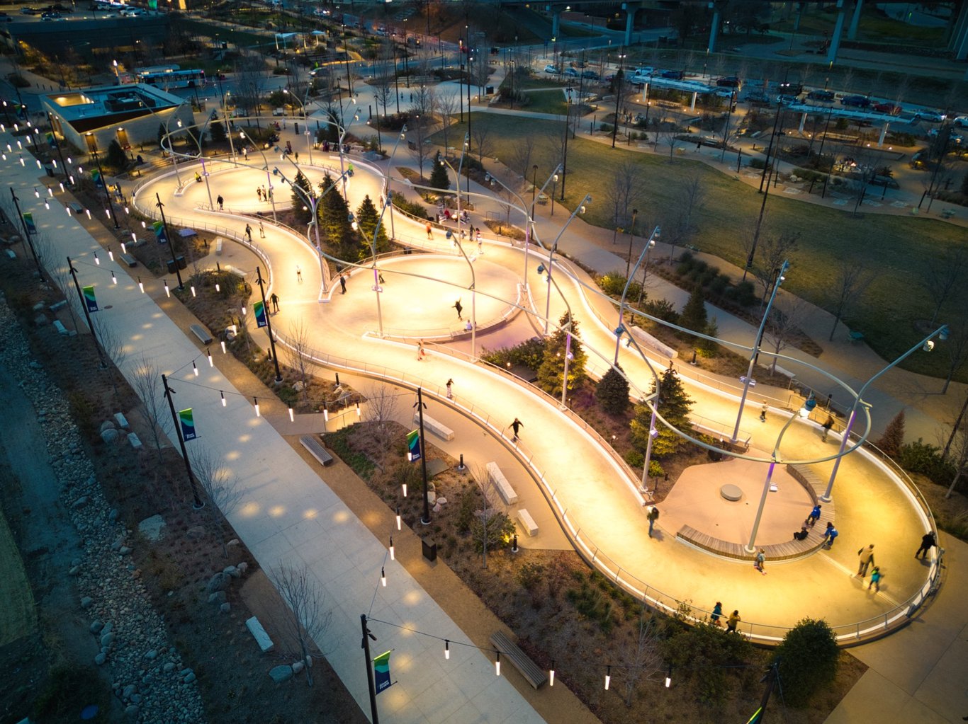 Omaha Skate Ribbon at Heartland of America Park