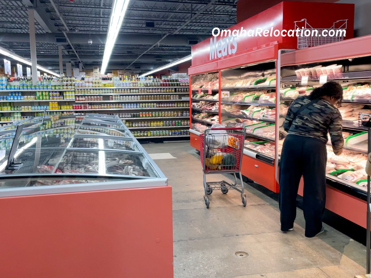 Meat Department at Asian Market in Omaha