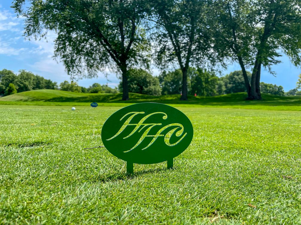 Tee Box Marker at Happy Hollow Club in Omaha, Nebraska